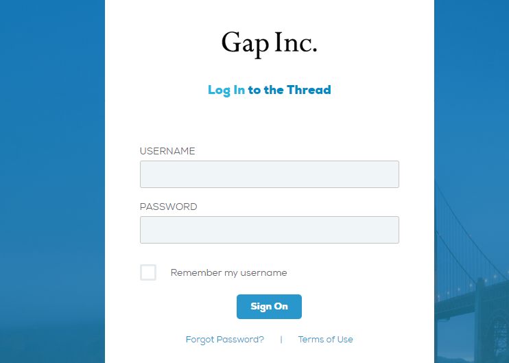 Gap Portal Login