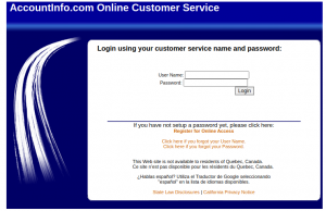 accountinfo sst​ login