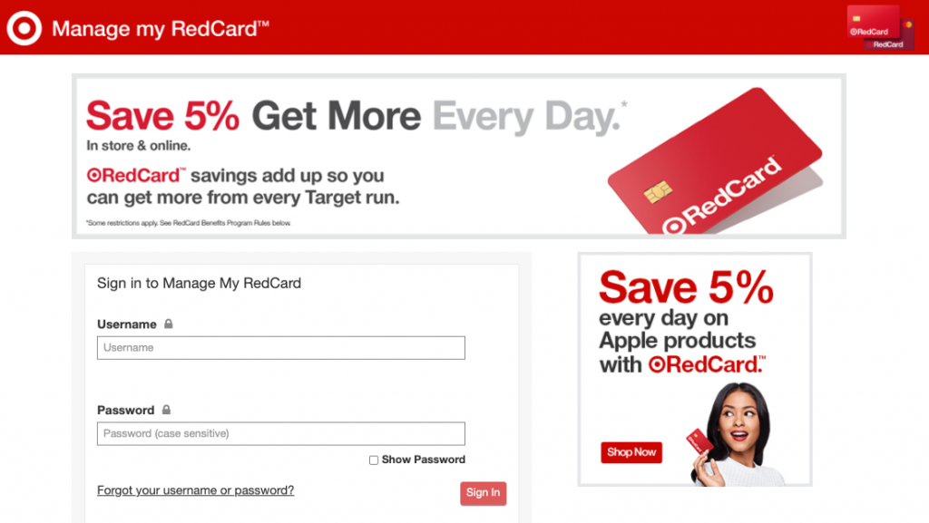 target red card