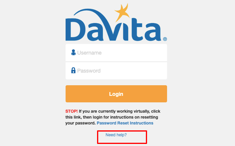 Login-DaVita-Village-Login-Service-password