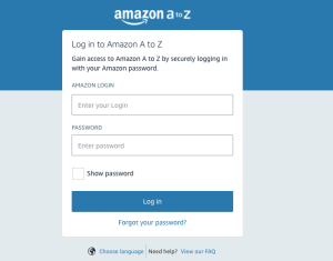 Amazon A to Z Login