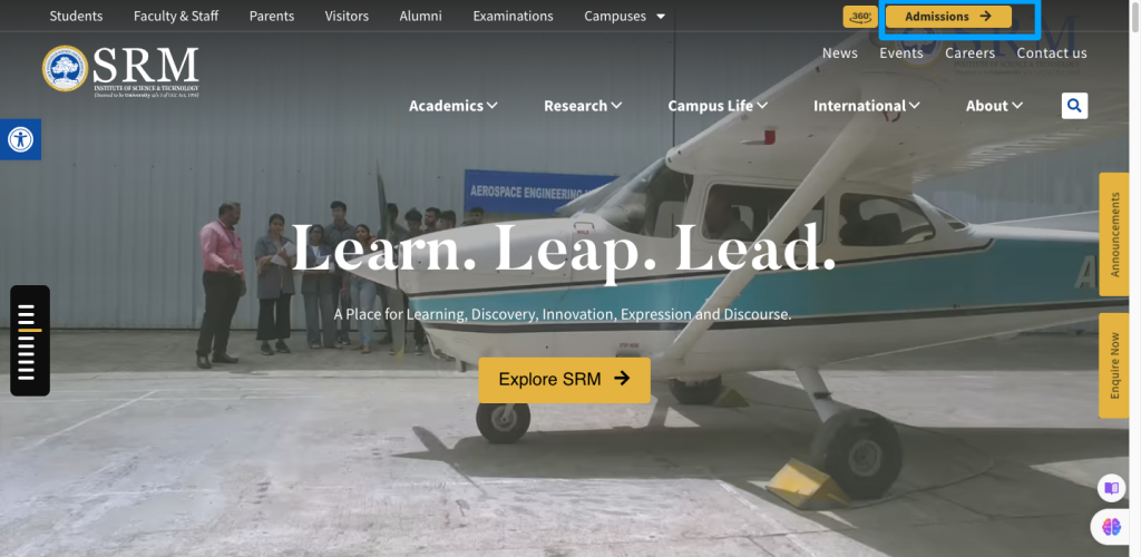 SRM-Institute-of-Science-Technology-Learn-Leap-Lead